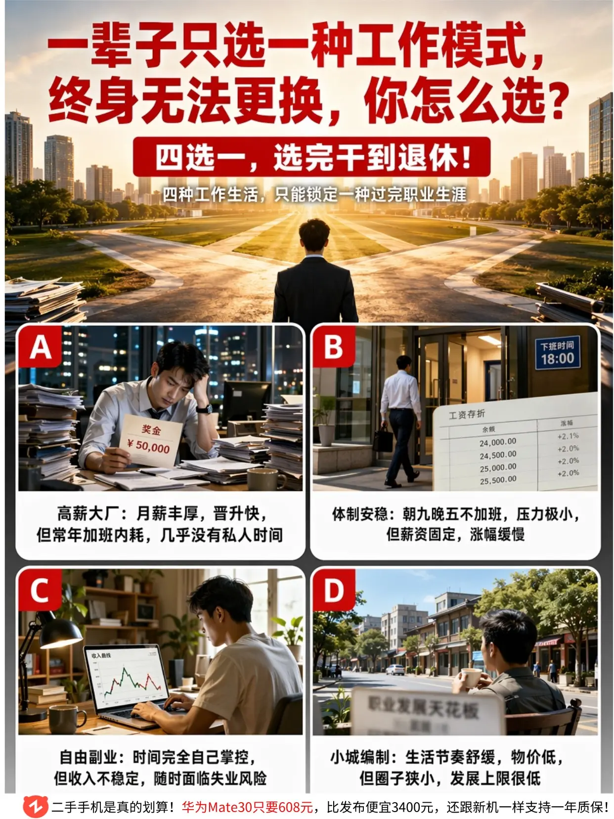 一辈子只能选一种工作模式，如何选择？
