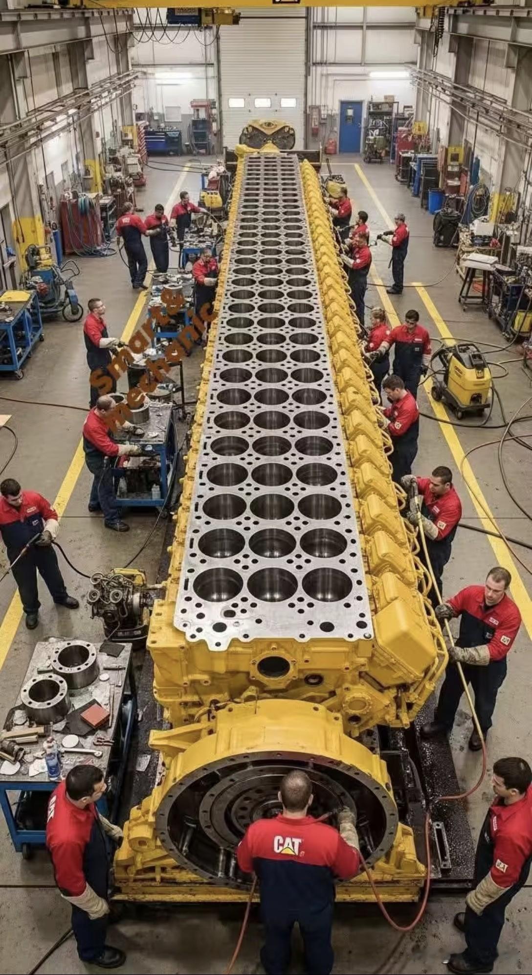 数得脑瓜疼，这是多少缸啊，装飞机上不行，装船上也不太行吧。有了AI，真的是各种奇