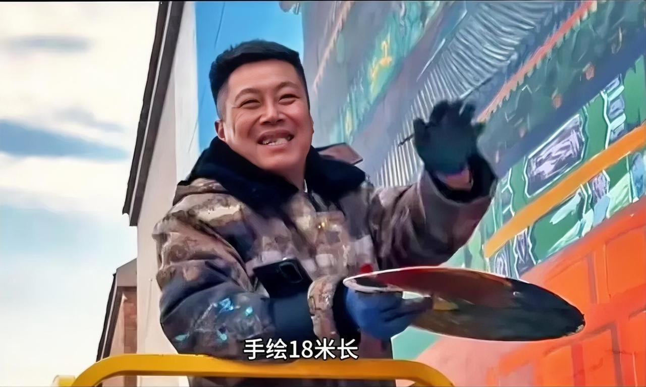 刷到河南商丘吴营村的热搜，直接被这份温柔戳中泪点！39岁画家吴承言耗时5天，在村