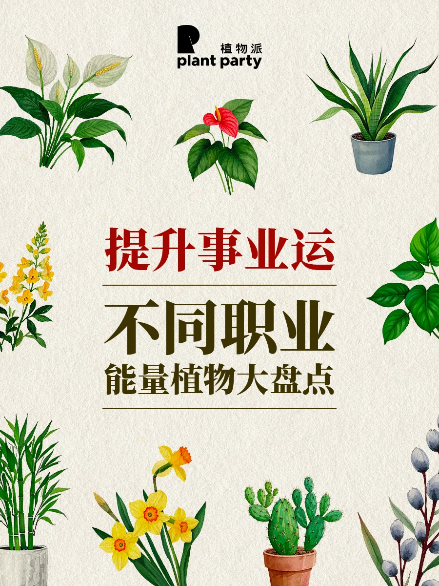 打工人看过来2025提升事业运能量植物盘点