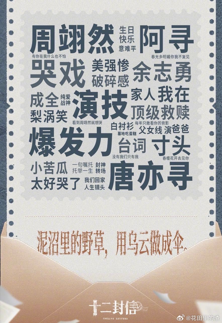 周翊然选剧本眼光 周翊然太会挑剧本！《十二封信》豆瓣7.7分，双时空设定+救赎剧