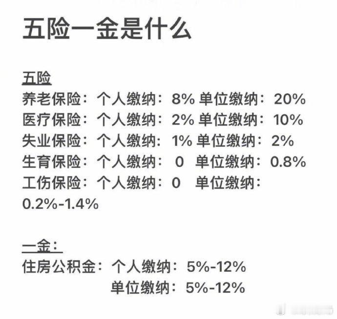 给同学们讲讲什么是五险一金: ​​​​