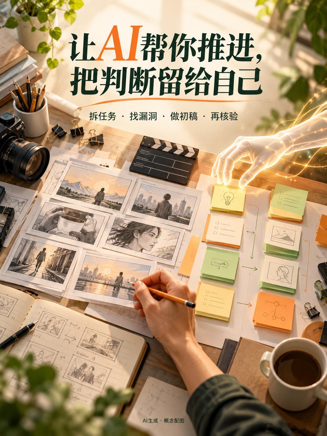 突然发现了AI的真正用法AI用得顺不顺，往往从“把任务说具体”开始。比如做一条短