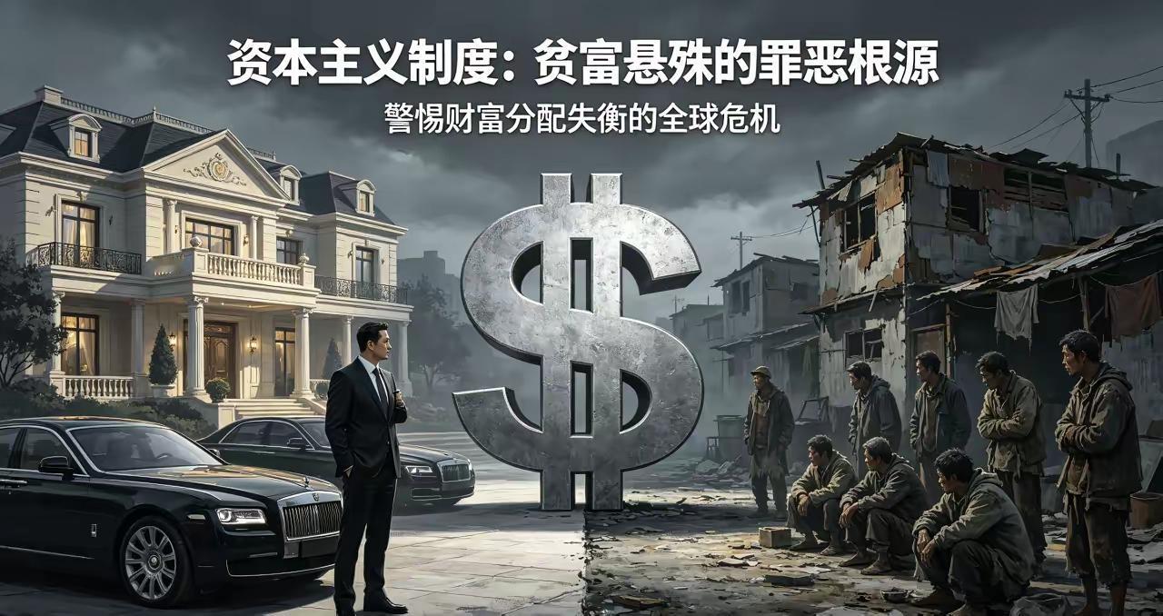 资本主义制度所引发的贫富悬殊，已成为诸多社会矛盾与罪恶的结构性根源。在资本逐利的