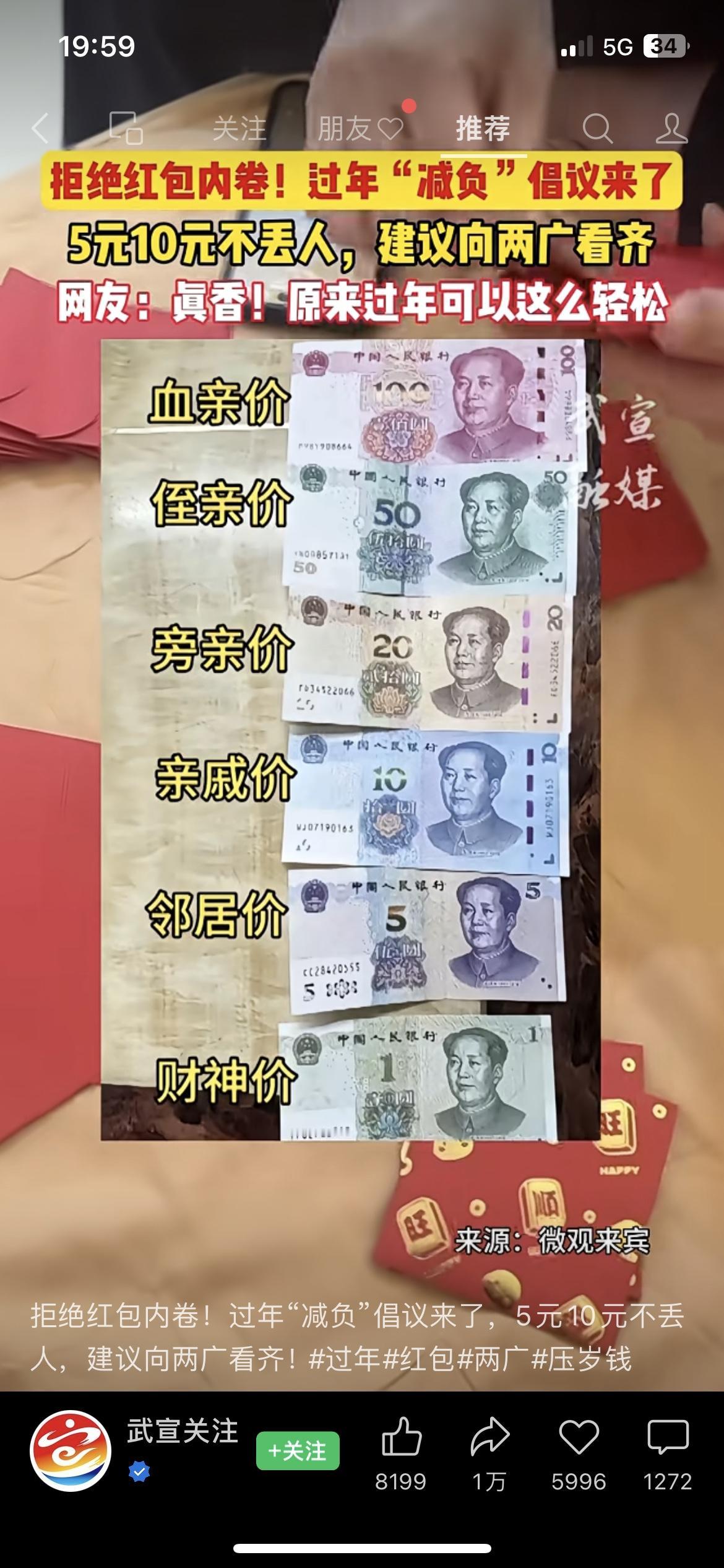 广西百色喊停红包内卷！压岁钱不超20元，网友炸锅求全国推广
我堂哥在广东打工，今