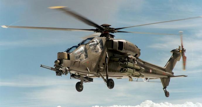 每天认识一件兵器 意大利A129“猫鼬”武装直升机A129是意大利阿古斯塔公司研