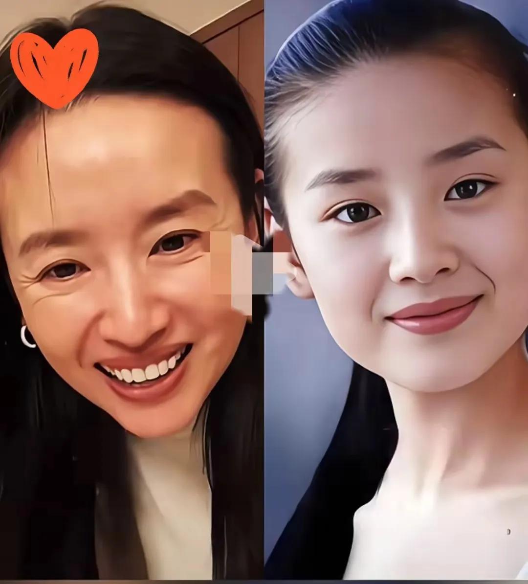 董洁这一口牙齿看着好吓人！这一看就是一口假牙，严重影响了她的颜值，特别显老！感觉