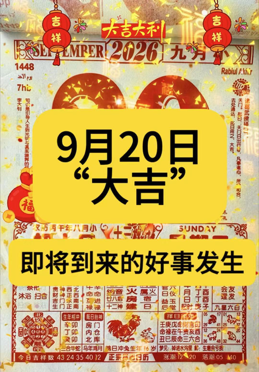 今天是9月20日，农历八月初十，星期日，早安周日是给自己充电的日子。暂时放下生活
