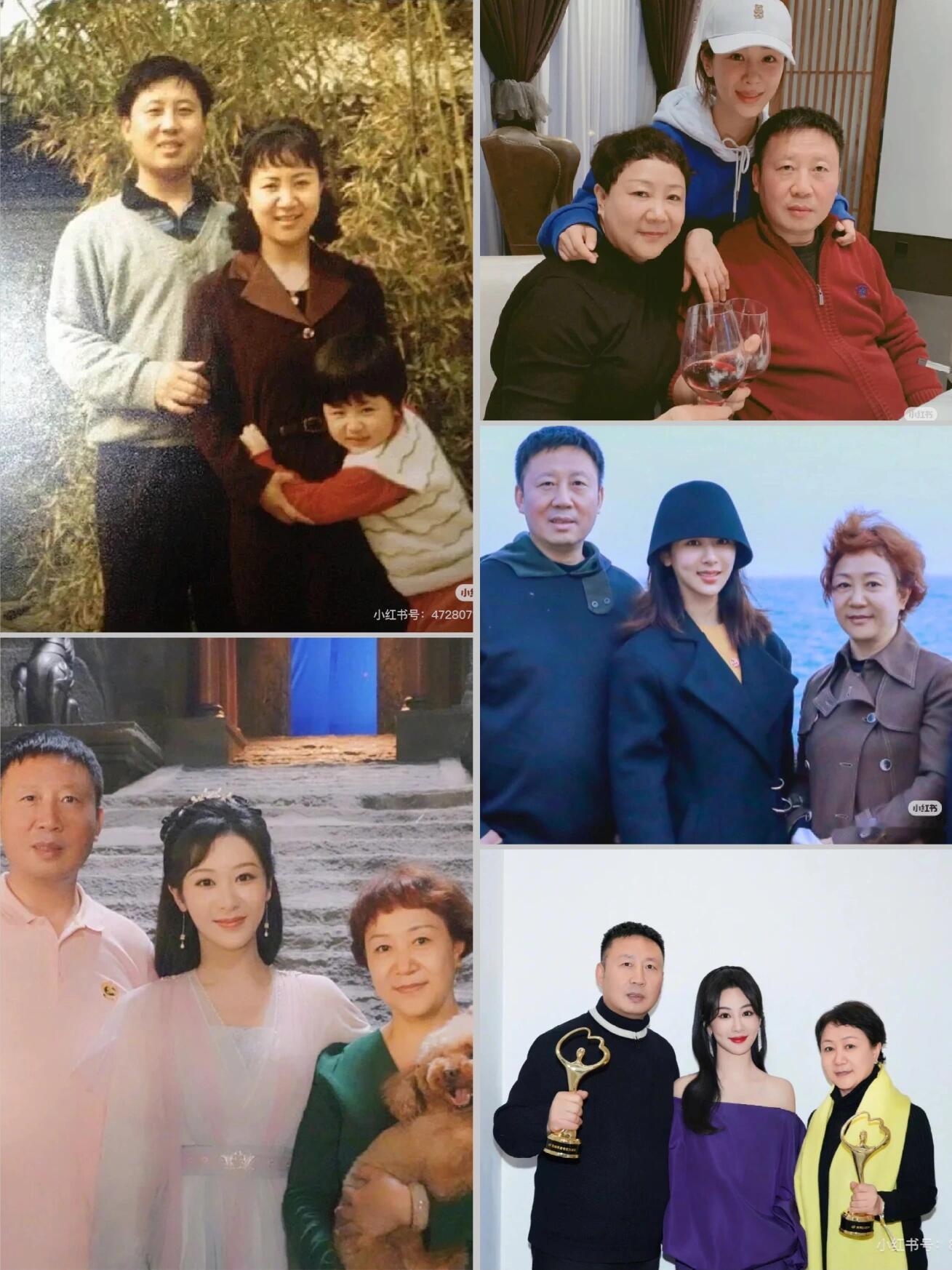 杨紫全家福好有爱的家庭氛围啊！紫爸和紫妈一定会为优秀的女儿感到骄傲吧，紫宝好幸福