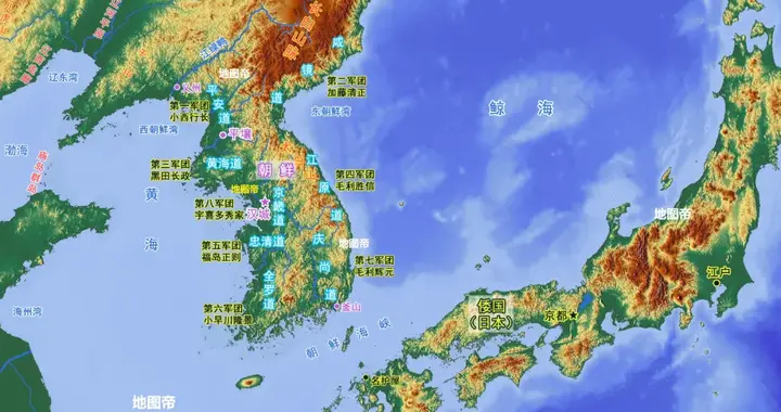 日本是如何瓜分朝鲜的？一分为八，丰臣秀吉想定都宁波？