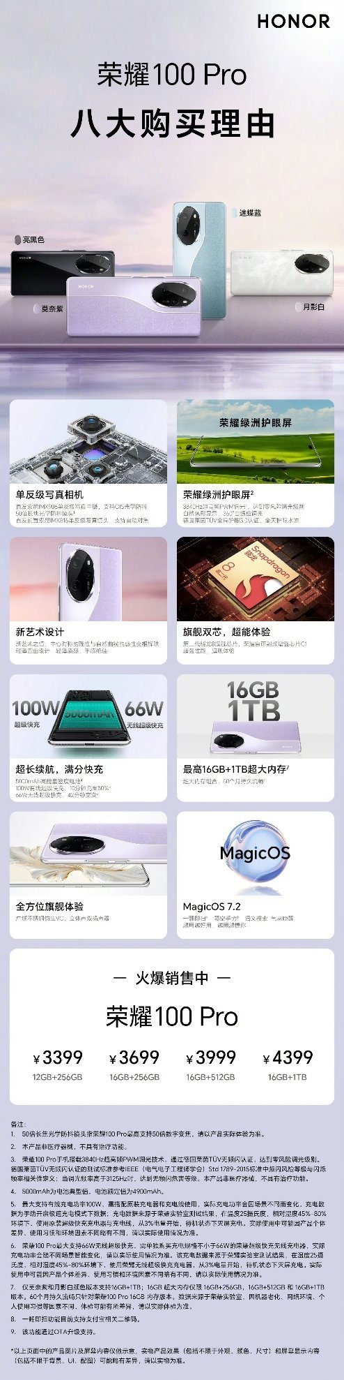 荣耀100系列今日开售，百分体验大家冲不冲！ ​​​