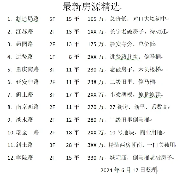 使用权、老房子、新里、旧里