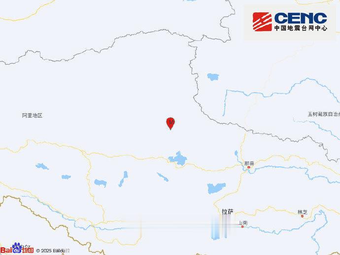 西藏那曲市双湖县发生5.0级地震