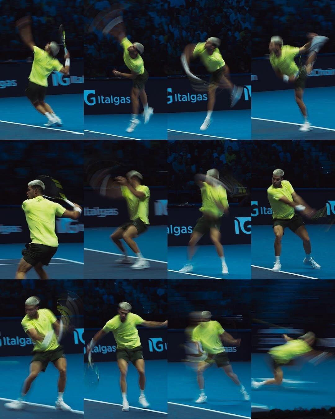 快到相机都跟不上的阿卡🎾这就是“模糊的艺术”🎨😎