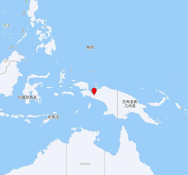 【欧洲地中海地震中心】发布，2025-10-17 11:06:21 在 巴布亚，