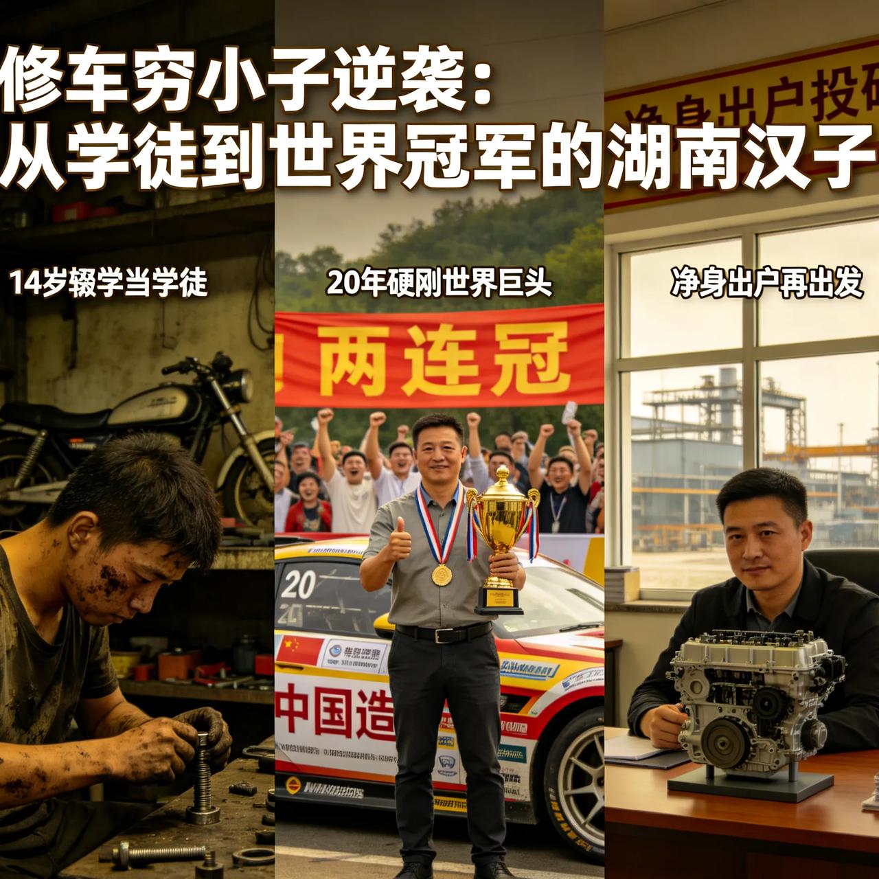 修车穷小子逆袭！20年硬刚世界巨头，他把中国摩托送上冠军台
 
打工人最该追的不