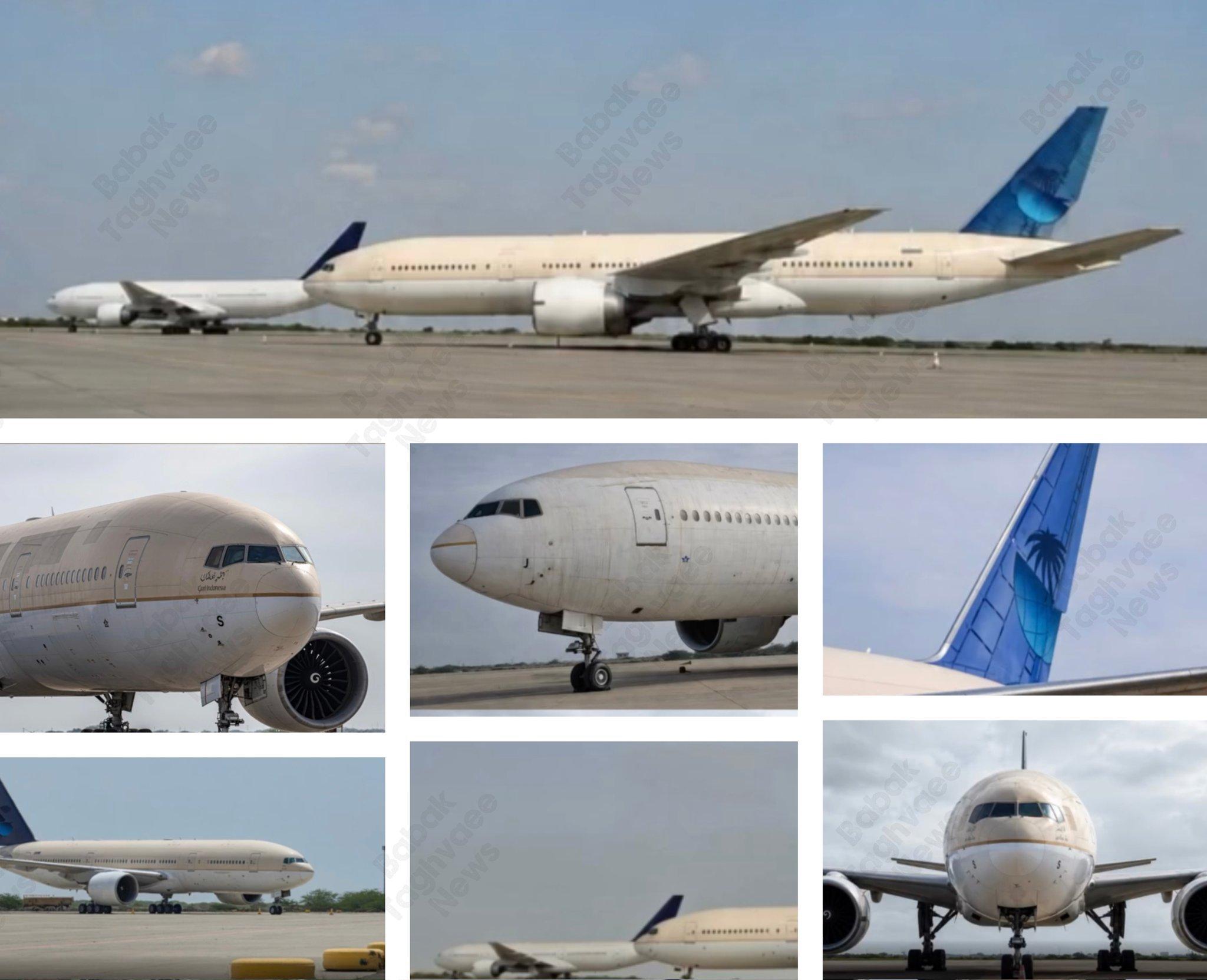 前沙特航空的波音777-268ER宽体客机已经抵达伊朗交付。美伊以冲突 该机由阿