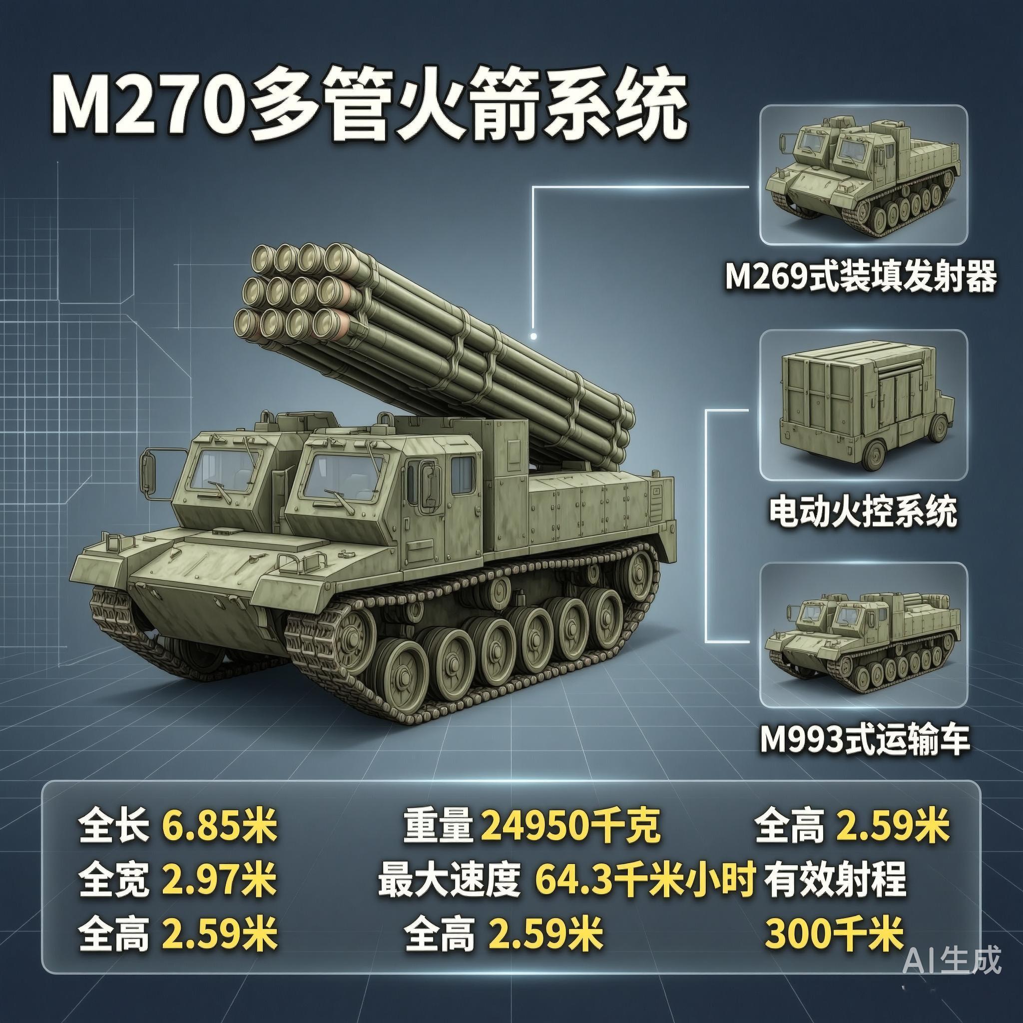 军事ai新视野 M270多管火箭系统M270多管火箭系统（M270 Multip