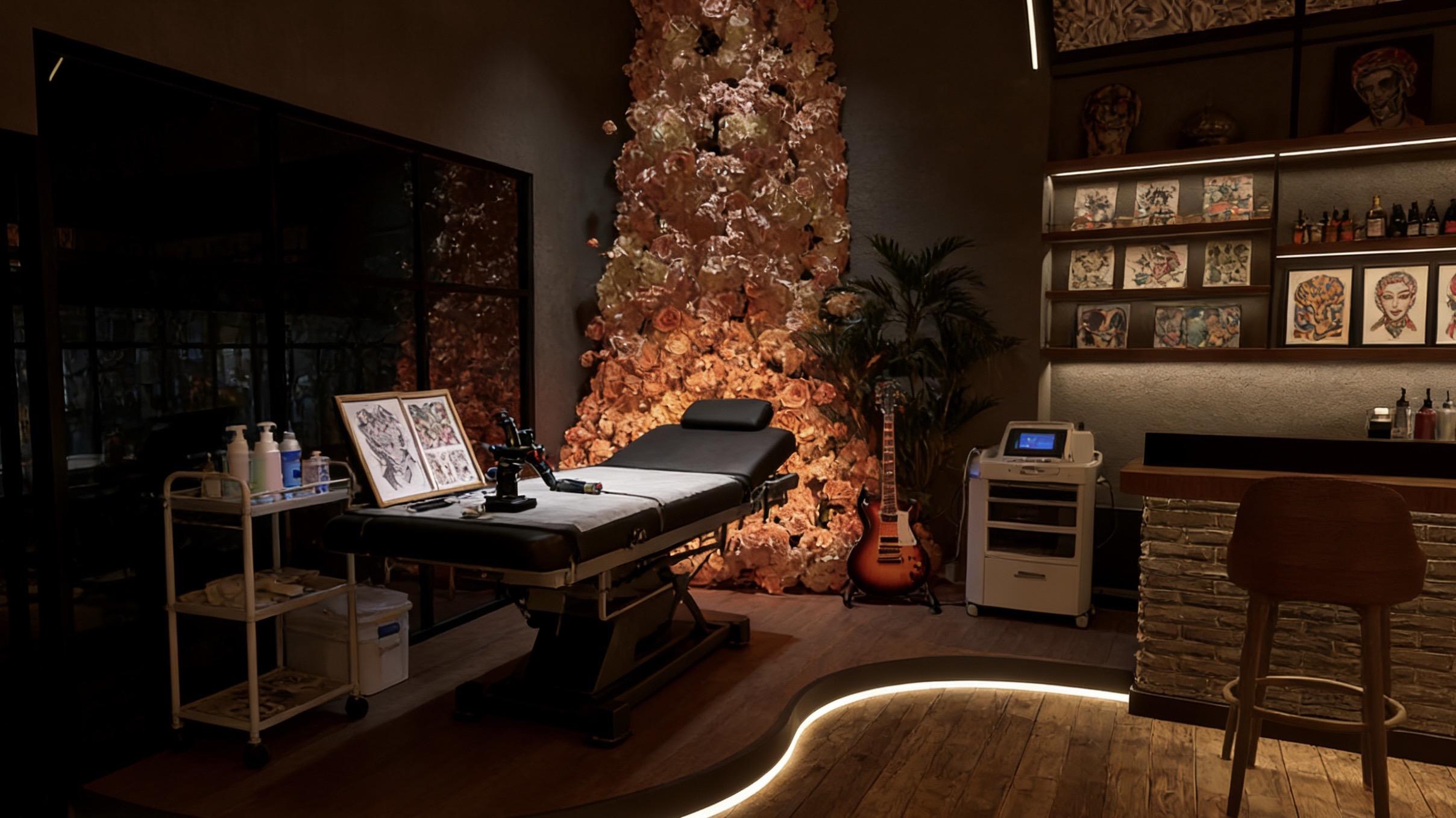 把纹身店开进酒吧是很多纹身爱好者的梦想