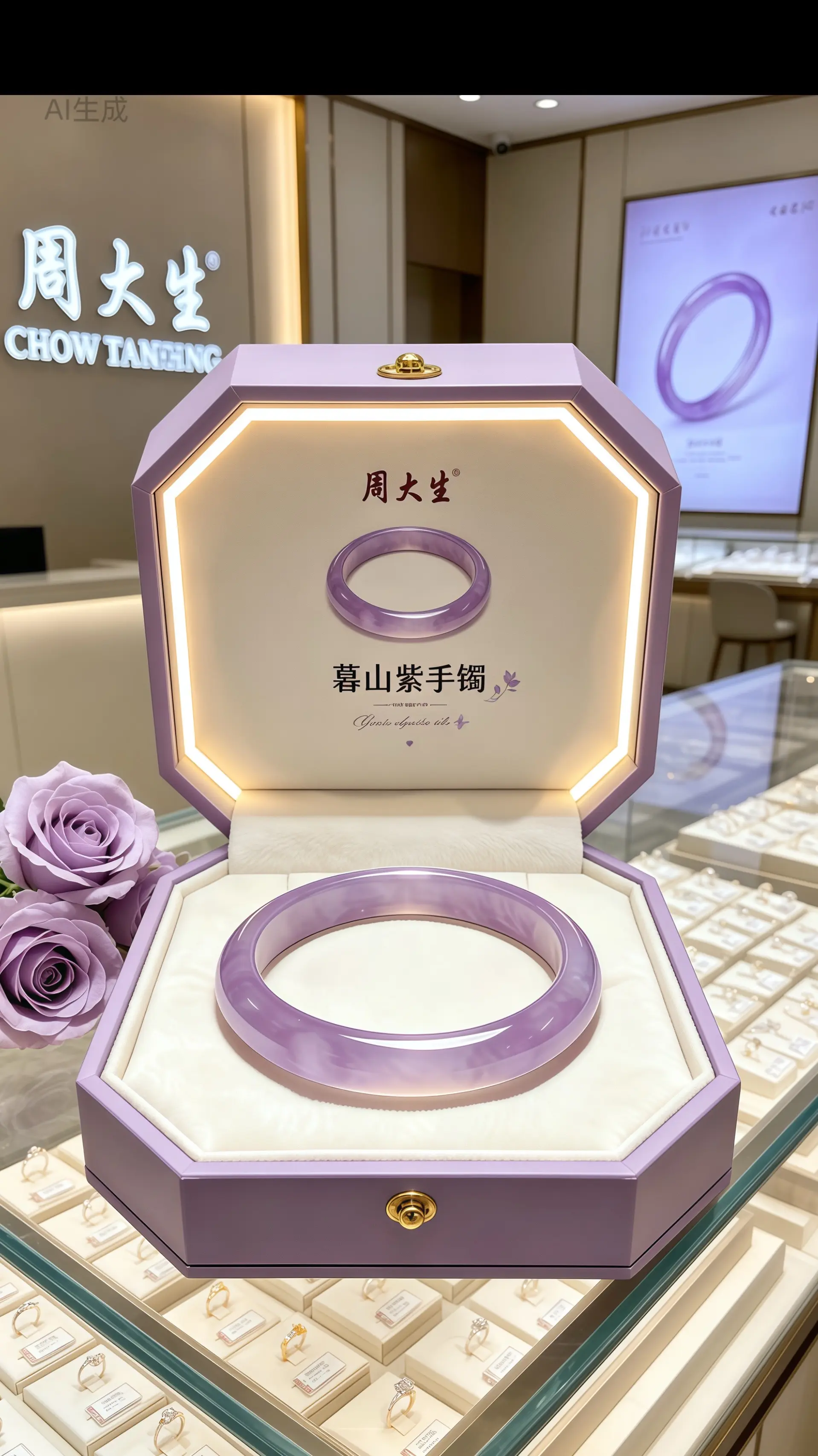 手镯 听说每个女孩子都有一个新手镯 礼物 周大生 首饰