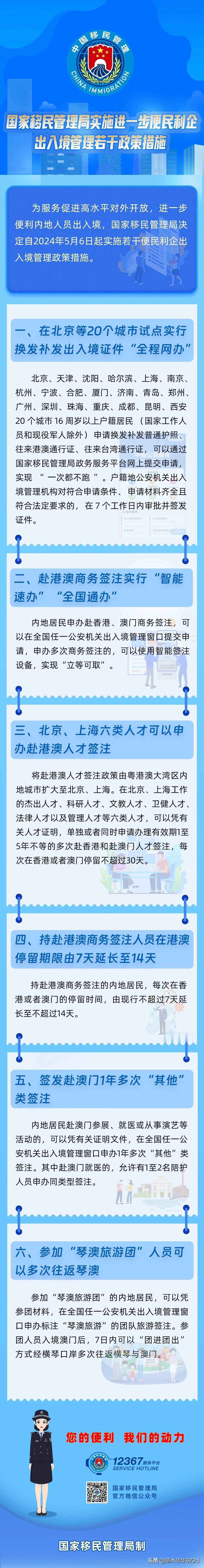 坚定不移对外开放！北京等20个城市试点实行换发补发出入境证件“全程网办”。还有：