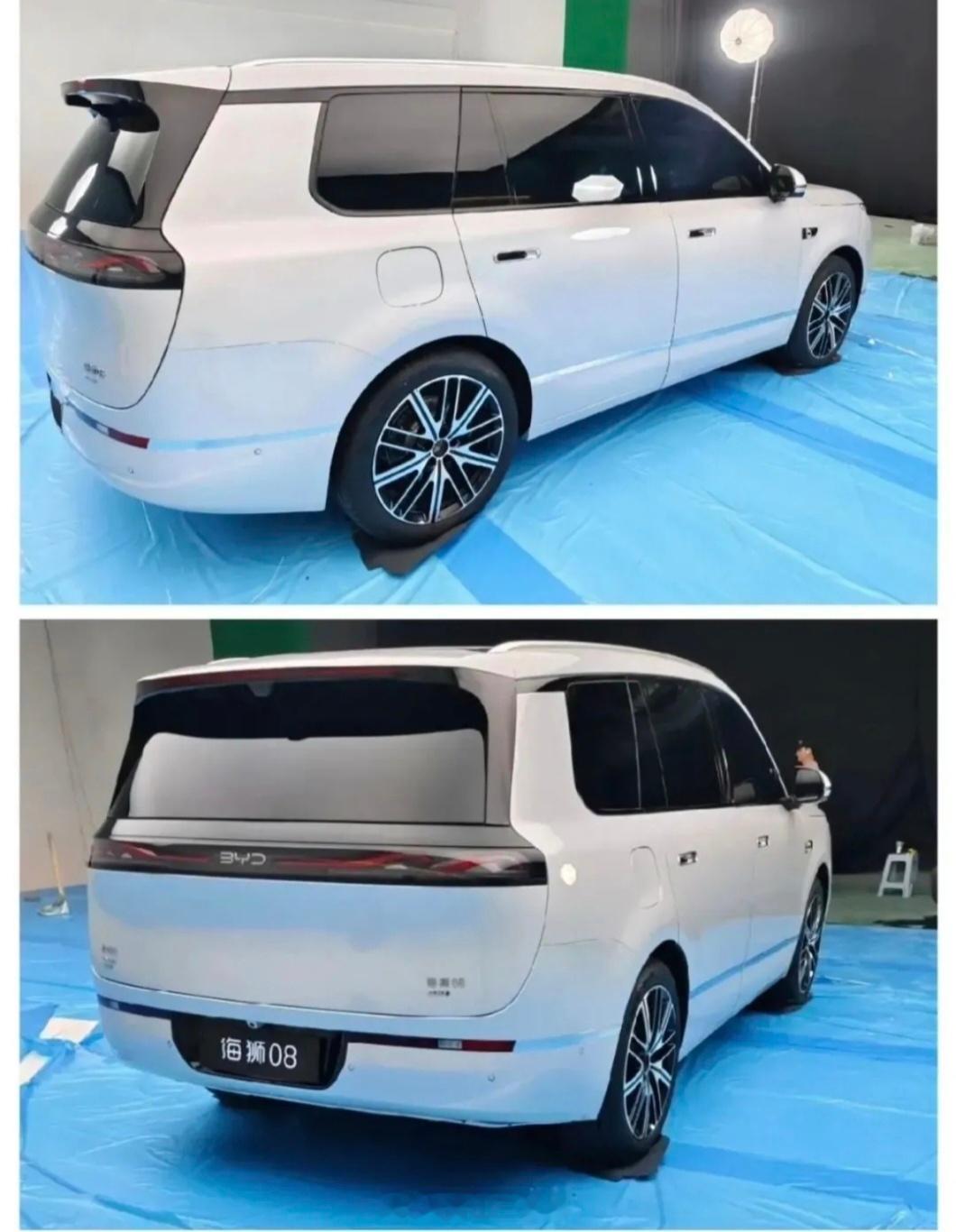 海狮08这小眼神，真的太迷人车长超过5.1米，宽2米左右，轴距肯定超过3米，有二