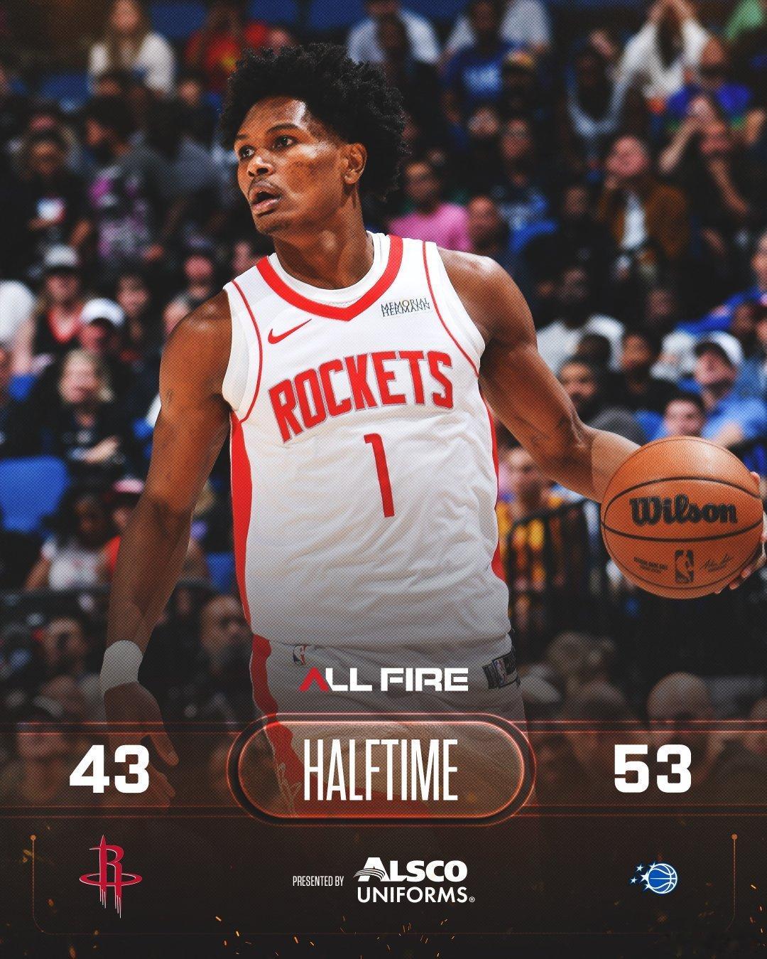 半场落后10分仅仅43分，失误10个三分球11中1，对方是17中8前场板是4：1