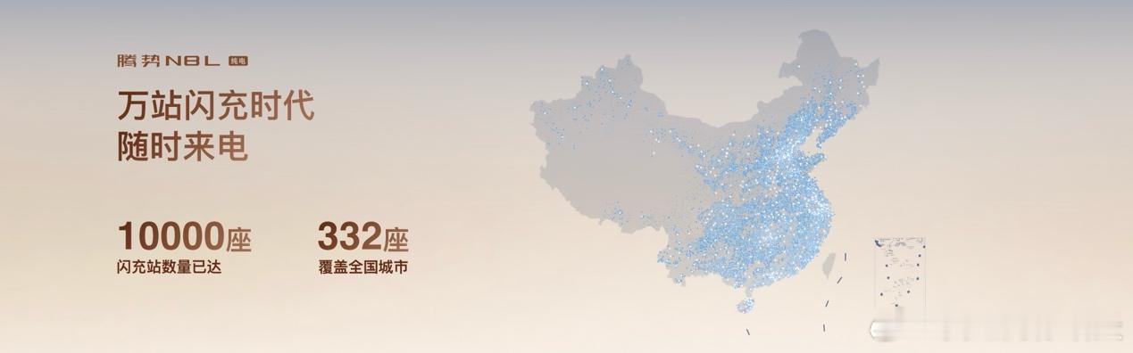 一家人自驾游时，腾势N8L纯电搭载闪充技术，5分钟充好，9分钟充饱，零下30度只