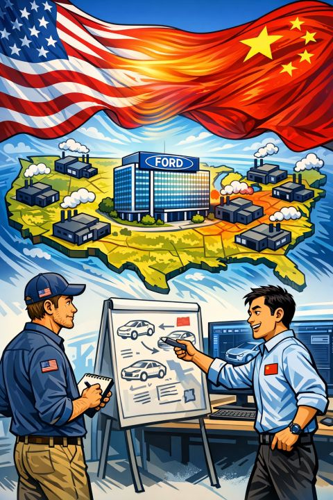 汽车 🇺🇸福特公司正在寻求美国🇺🇸政府批准其在美国🇺🇸和中国🇨🇳