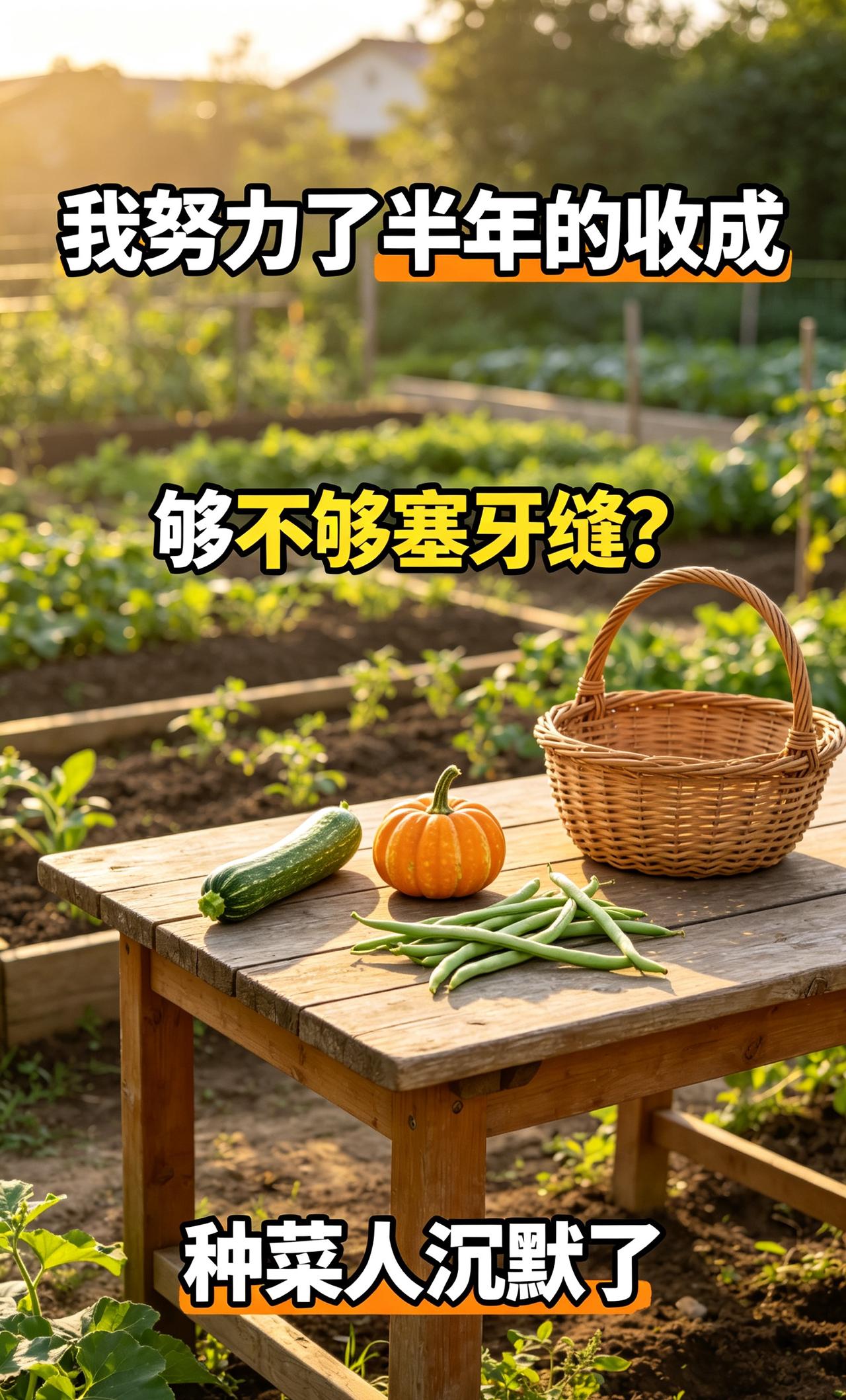 / 我种菜主打陪伴” 不得不承认，干什么事儿都是看着简单，实际做起来挺难的。就拿