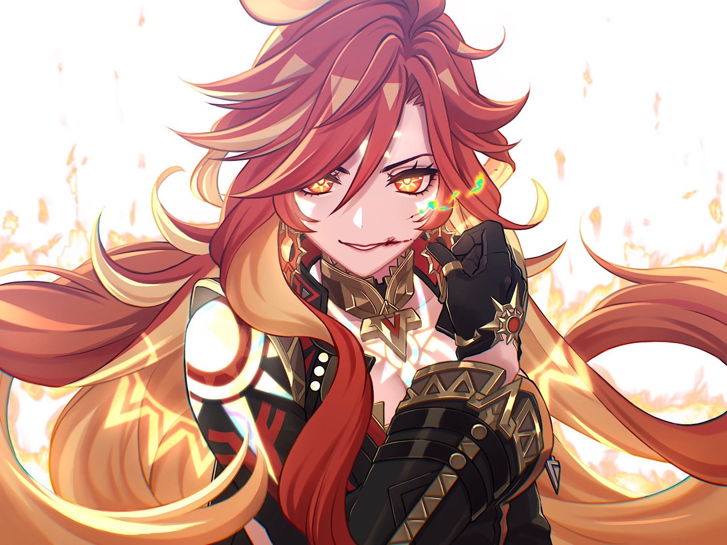 火の神明cr:画师 tsuruwing1107#原神##原神5.1版本##游园集