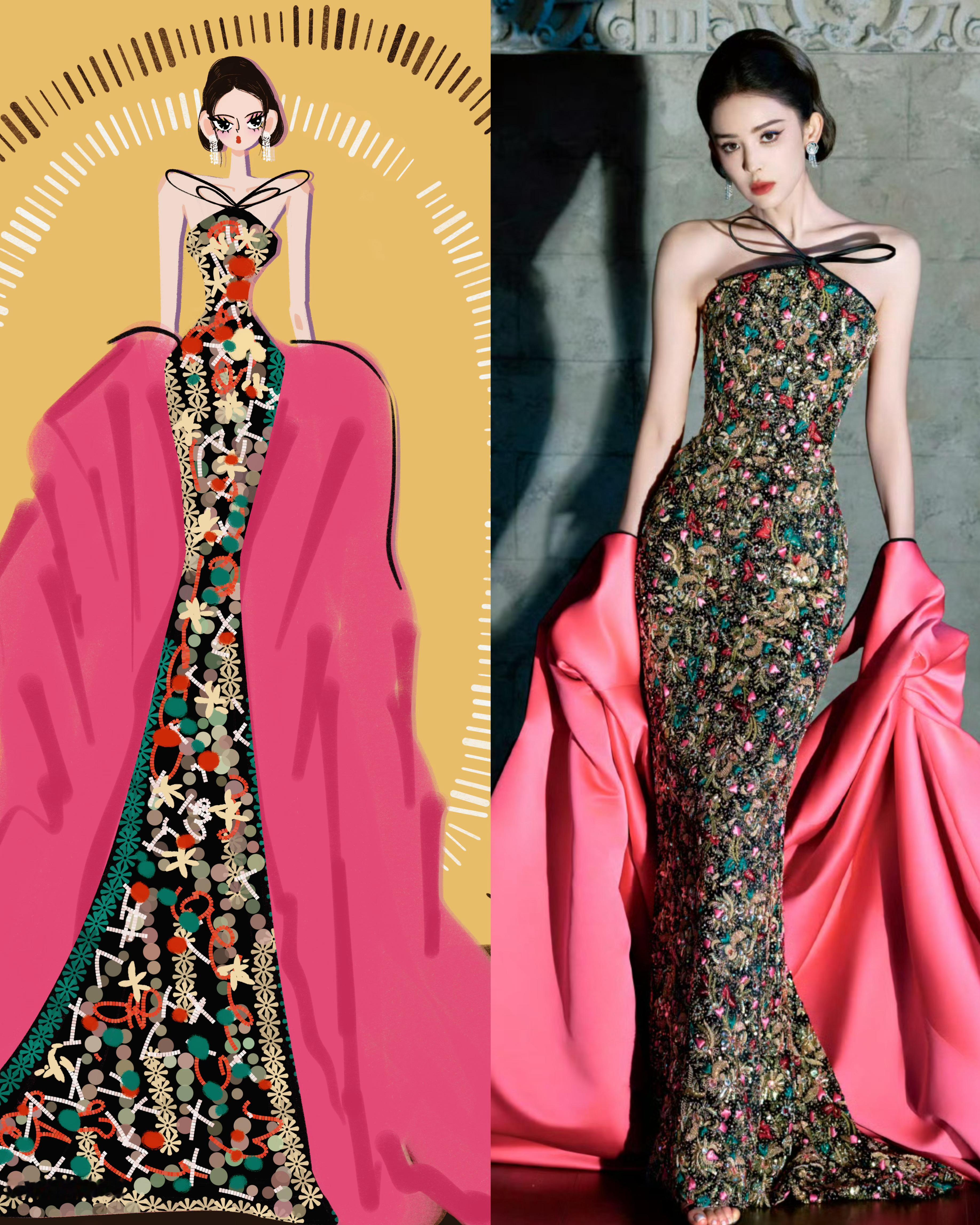 vogue时尚之力盛会复古名伶美美哒！sallyloving 插画 ​​​