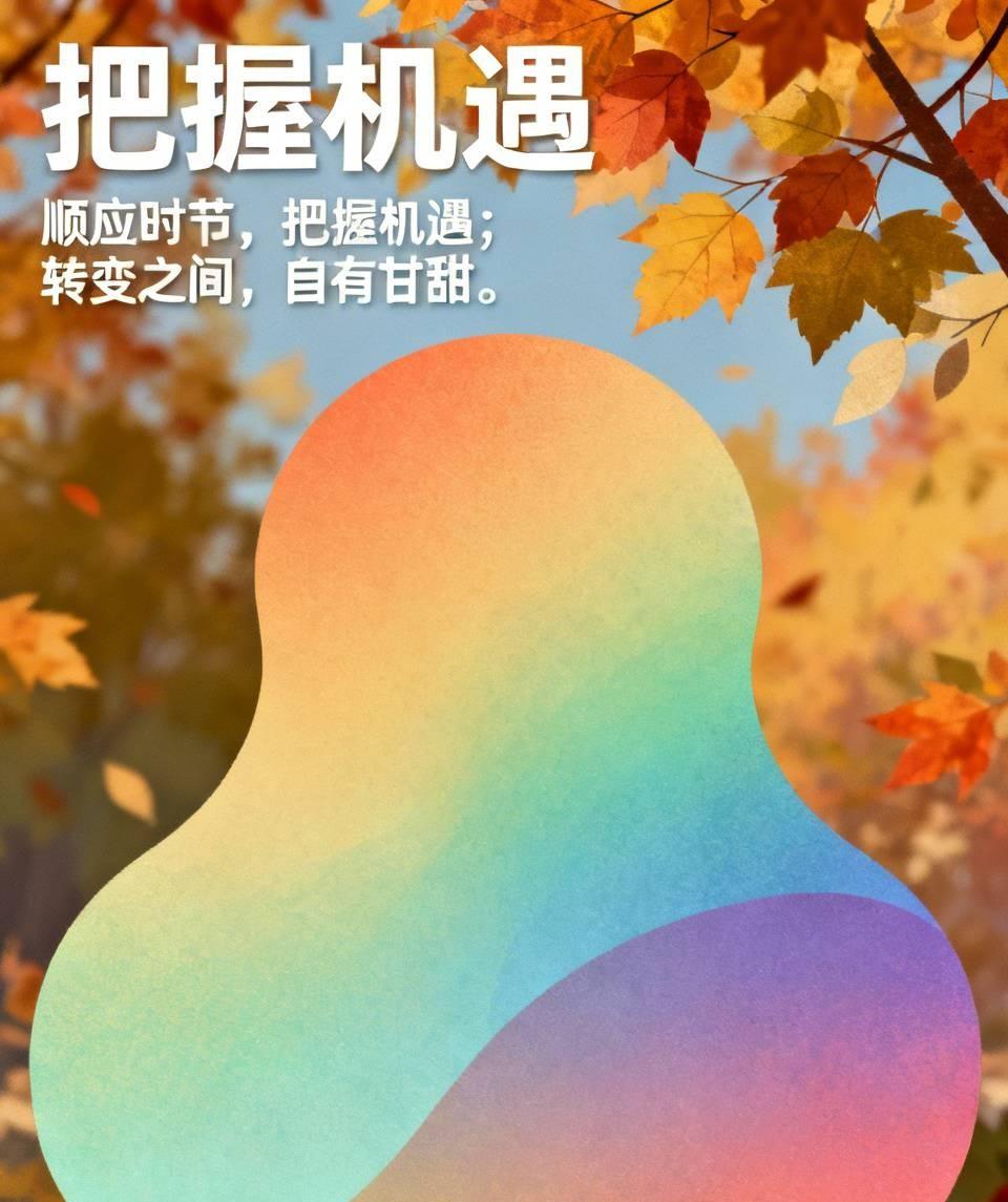 把握机遇

秋日的果实，顺应季节的召唤，褪去青涩，沉淀甘甜。顺应不是被动地接受命