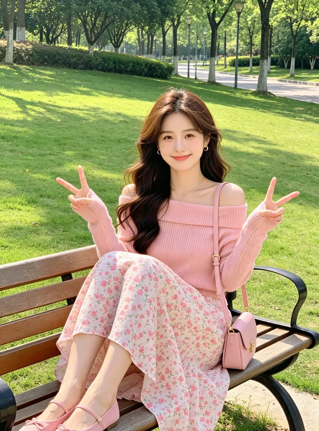 春天好适合粉色💗