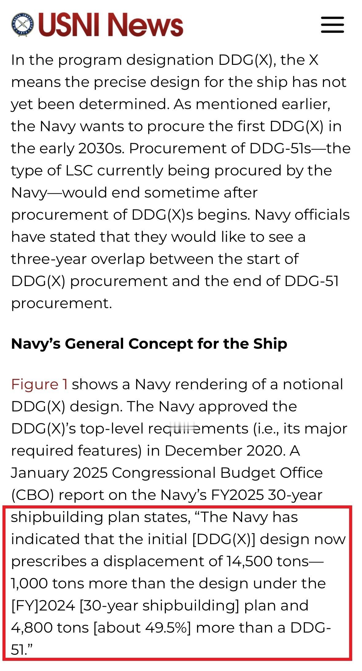 中外舰闻[超话] 烽火问鼎计划  帝国🇺🇸最新的关于DDG(X)（图2）的C