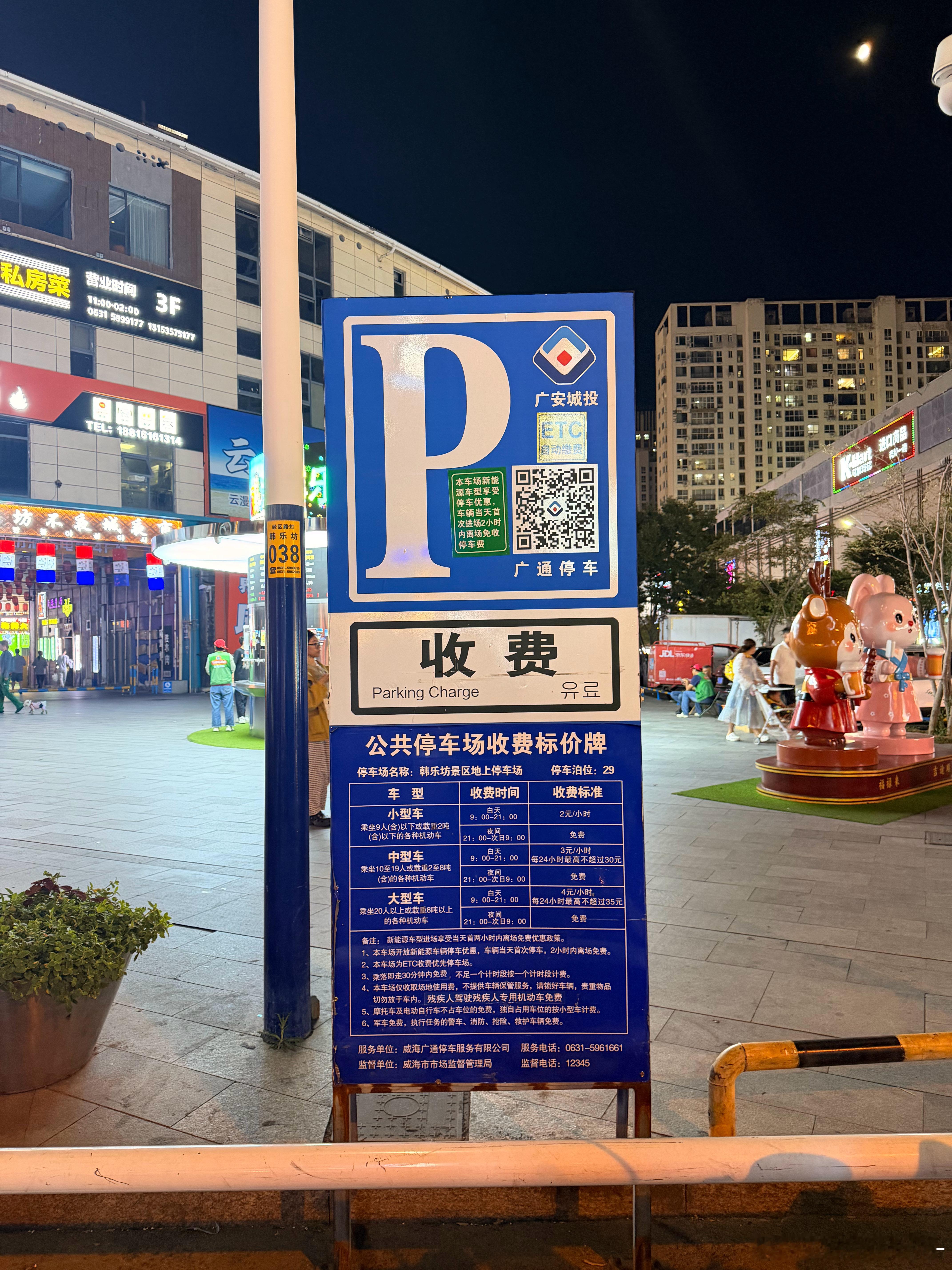 威海是我见过停车最最最便宜的旅游城市，市区CBD商场停车2元/2小时，现在来最繁