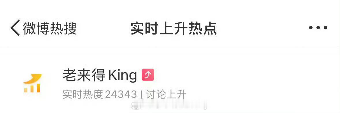 我的老天奶今天真的要笑晕过去了“老来得King”  谁想出这么有趣的话题的[允悲