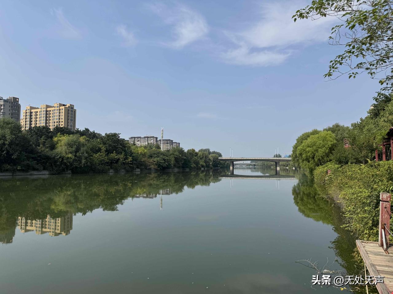 立于石桥之上，
凝望潺潺流水，
任春风拂面，
暖阳倾洒。
思绪飘向未来，
心间翻