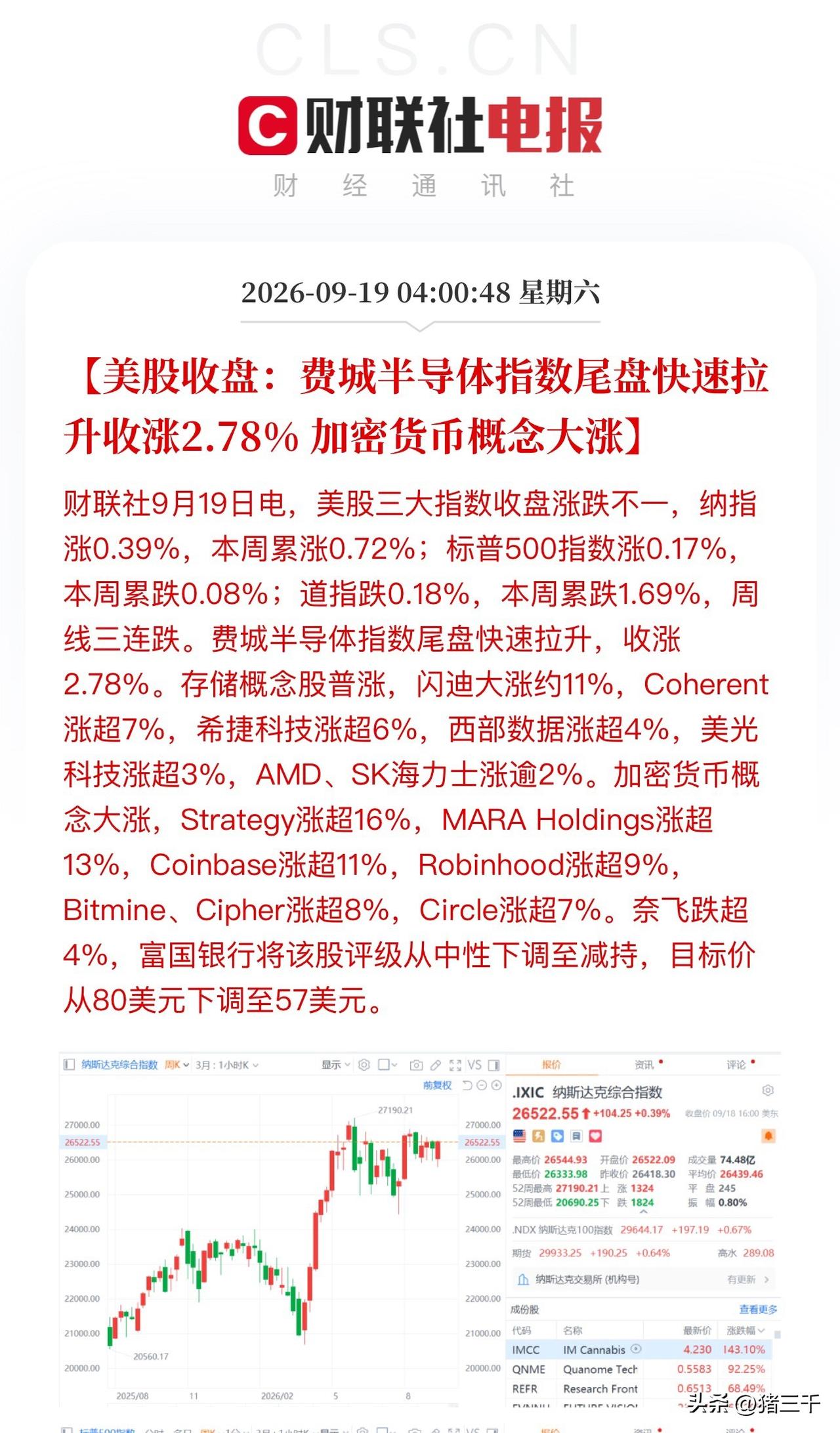 费城半导体尾盘10分钟上演逼空行情！
下半夜发生了一系列魔幻的事情：
白宫称伊朗