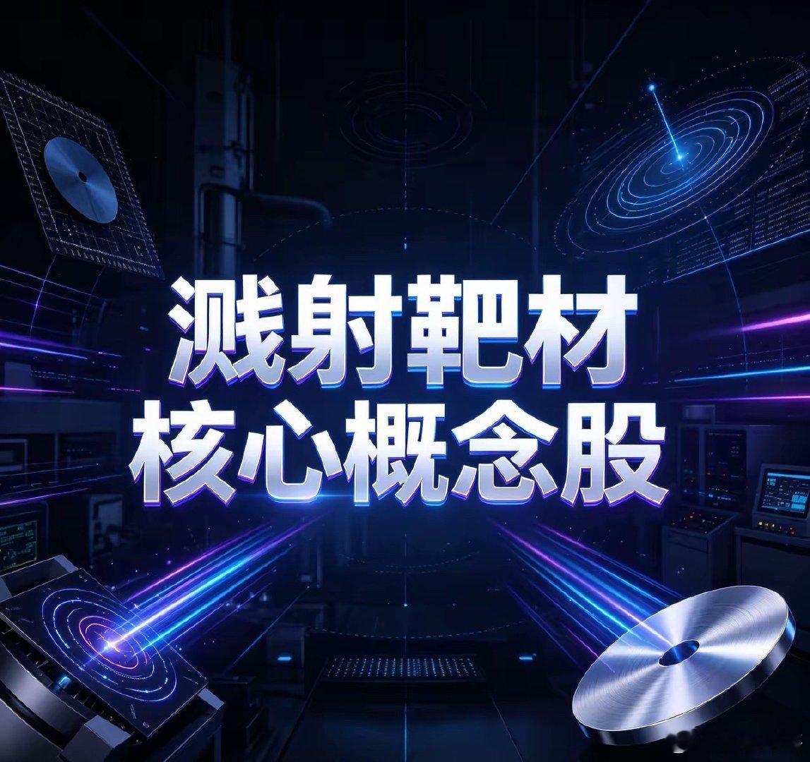 溅射靶材核心概念股1. 江丰电子（300666）国内超高纯半导体靶材绝对龙头，全