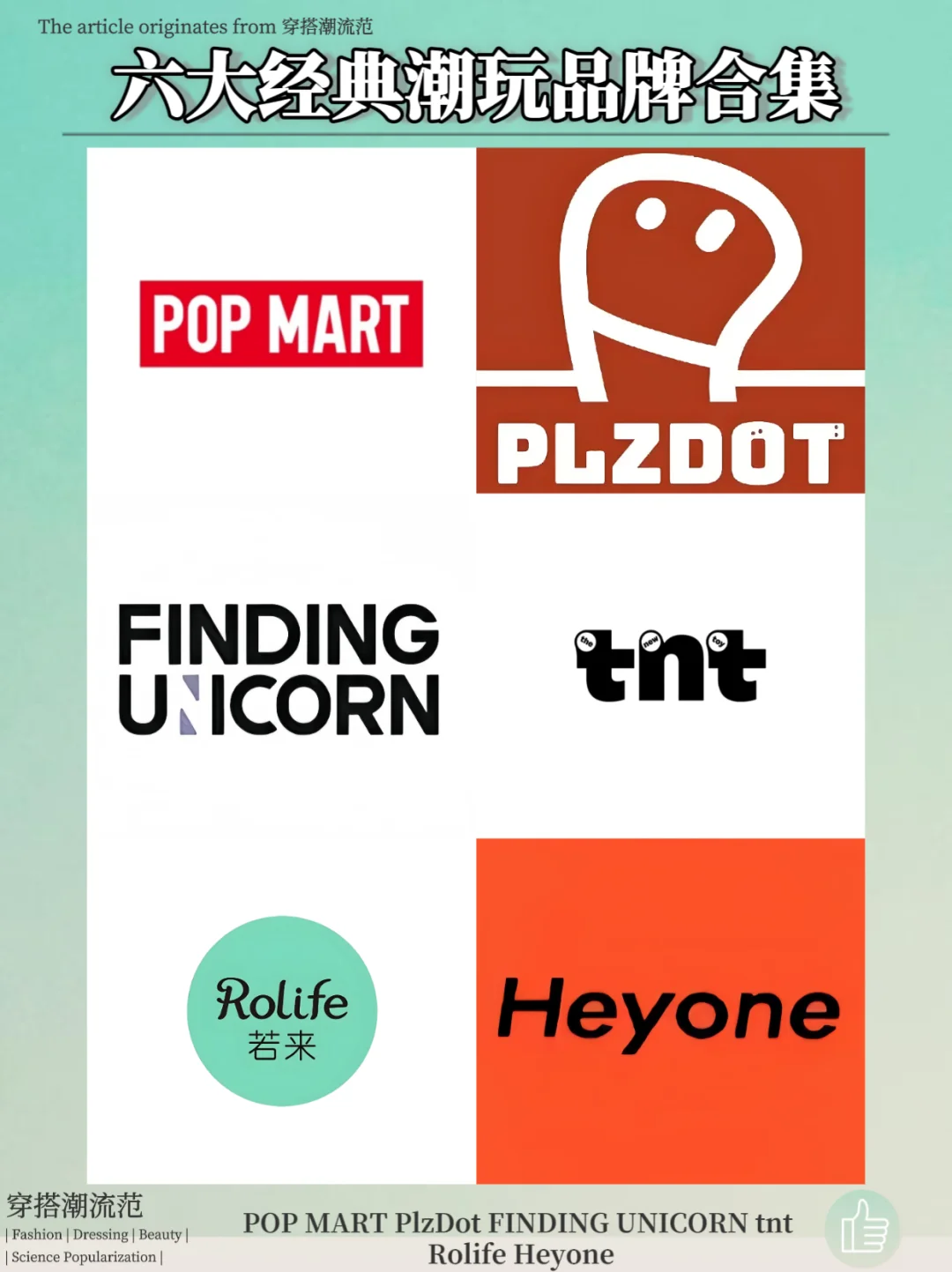 六大经典潮玩品牌合集！