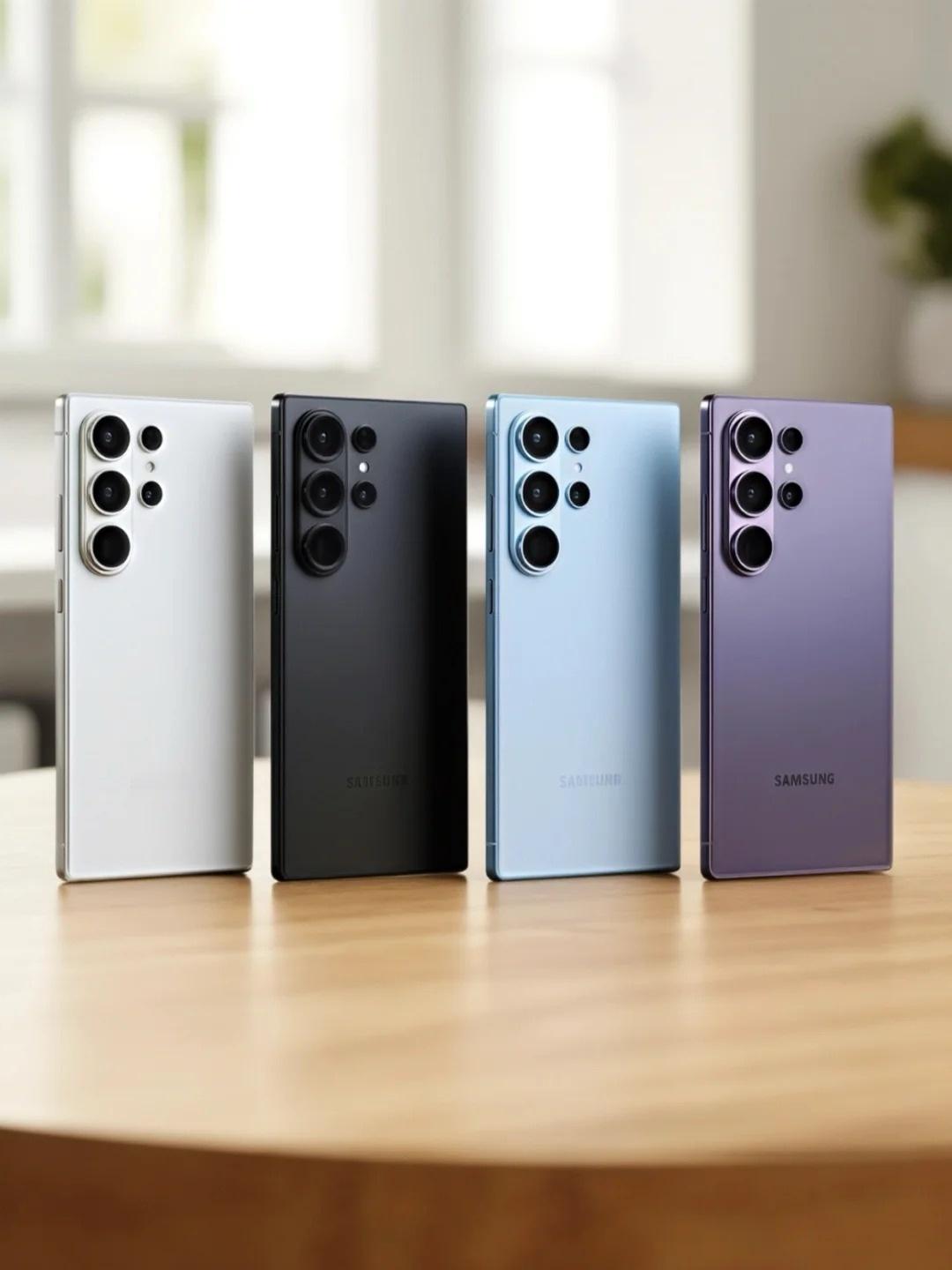 这张图应该已经很接近三星S26 Ultra真机了，虽然镜头加了台阶没那么简洁了，