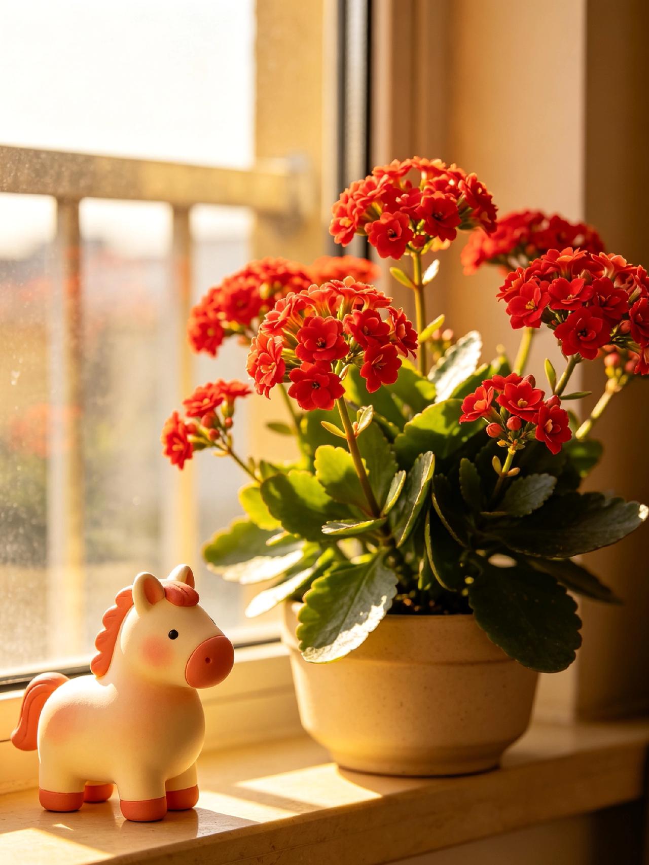 家里养长寿花有什么好处?马年居家必备长寿花，颜值寓意双在线！翠绿叶片配满枝繁花，