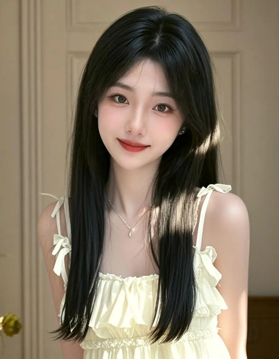 AI白衣纯美少女