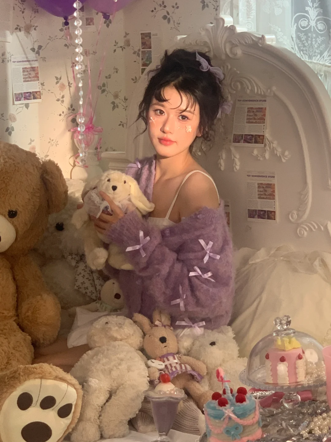 live纯享版 紫色梦幻小熊 🧸ᜊ写真💜