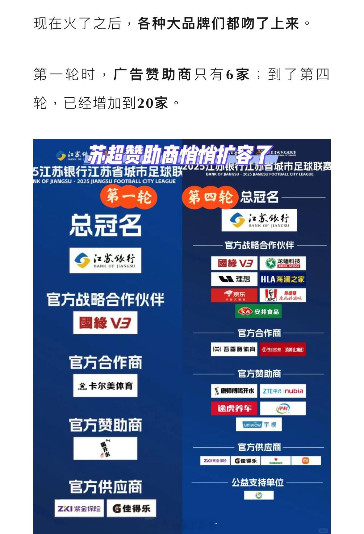 苏超赞助席位价格飙升至300万之后的广告商“打架”可能会和比赛一样精彩了[dog