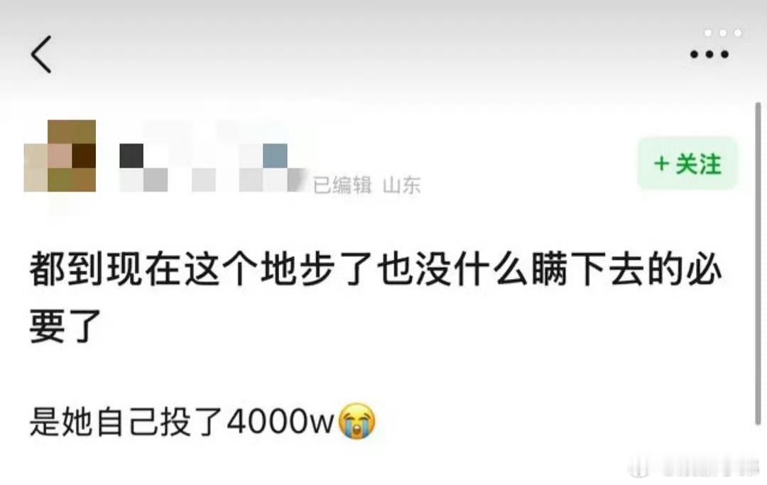 网传向涵之自掏腰包4000万做特效，假的吧？4000万不是40块，反正我是不信的