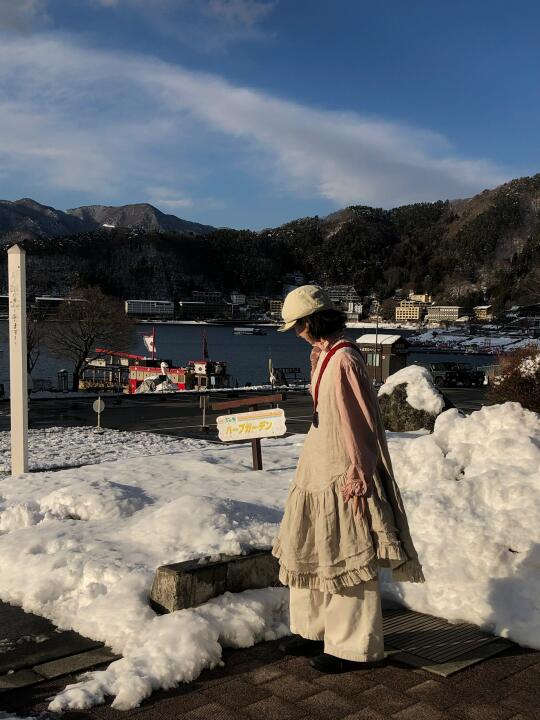 好消息：下雪啦！坏消息：看不到富士山🗻！