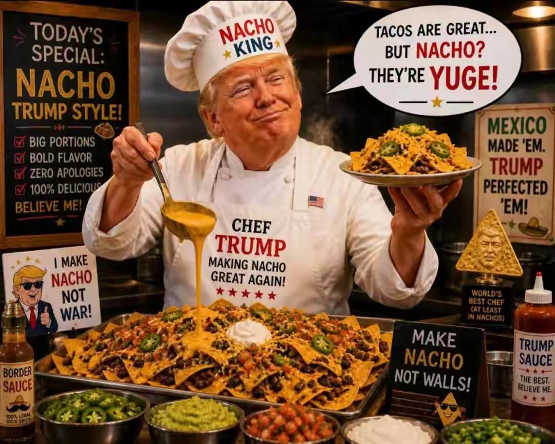 美网友给特朗普起新绰号“NACHO”
美国网友为特朗普再添独特昵称：“NACHO