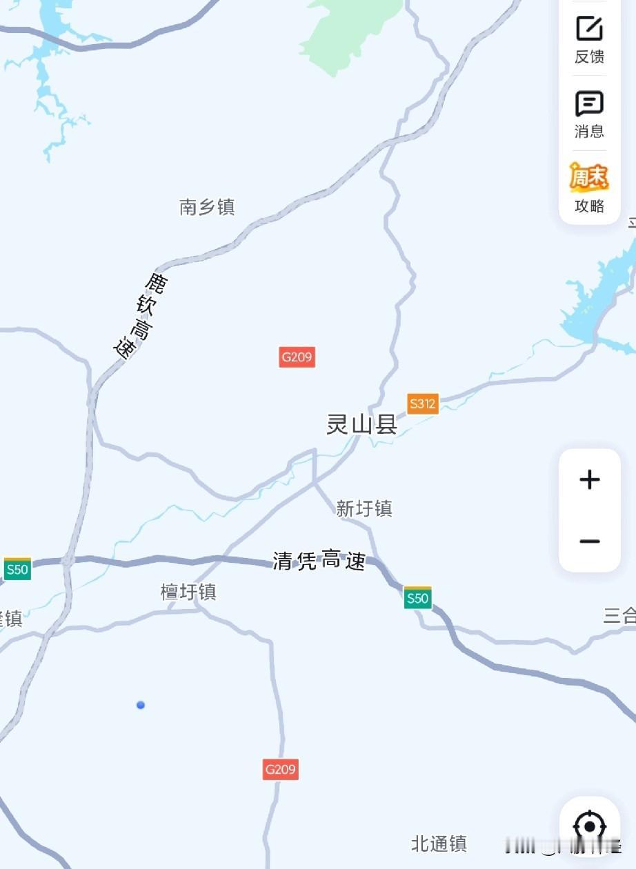灵山县是不是得罪了鹿钦高速的总工程设计师？还是南乡镇有领导能左右鹿钦高速的走向？